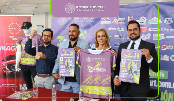 Poder Judicial de Puebla Invita a Participar en la Tercera Carrera del Día del Abogado.