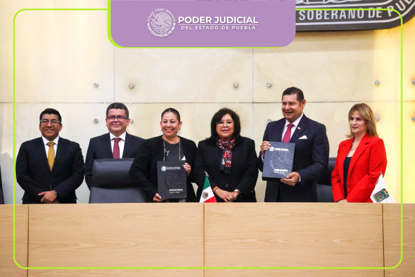 Poder Judicial de Puebla se consolida y fortalece frente a los retos de la justicia: Presenta la memoria anual 2024-2025